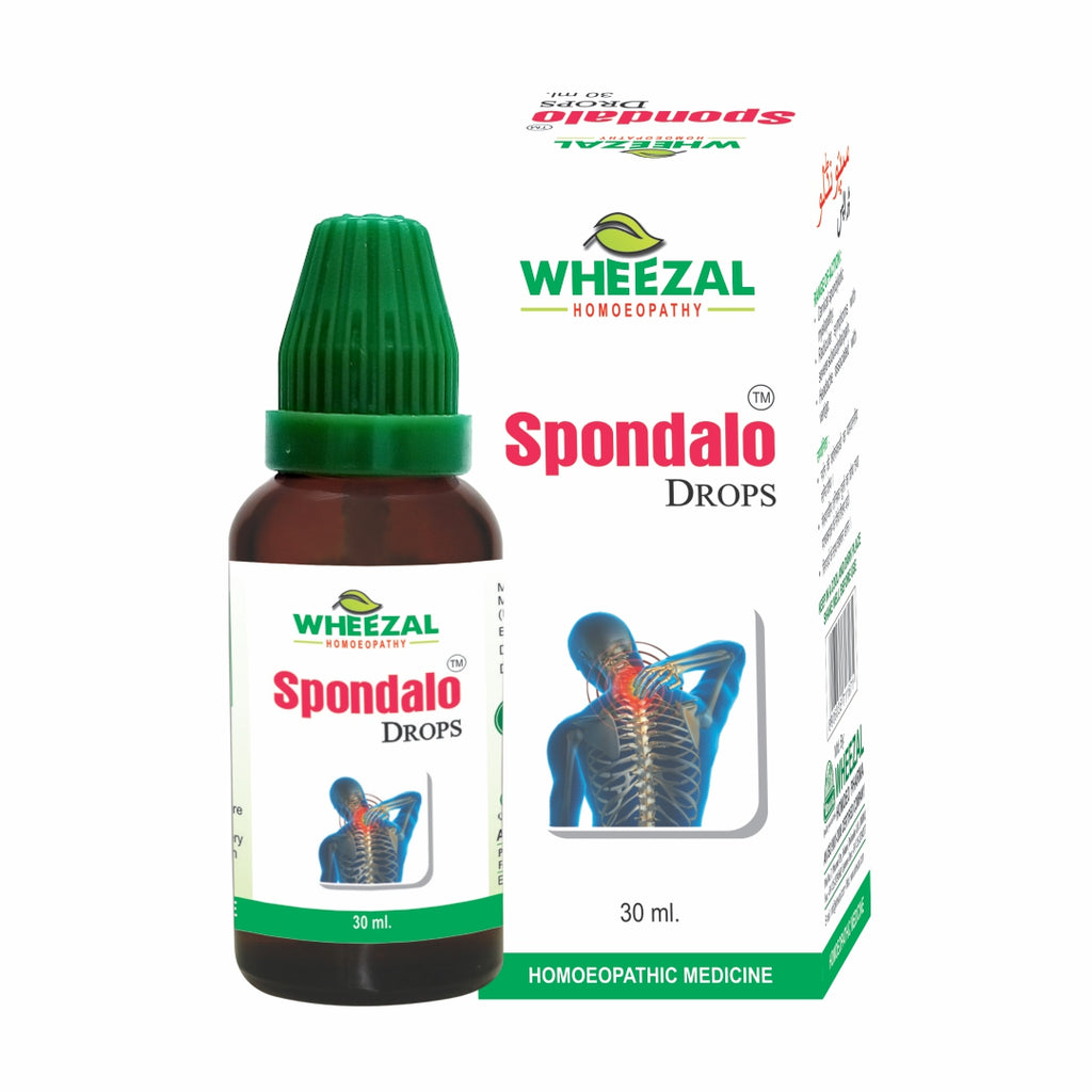 Wheezal Homeopathy Spondalo Drops for Cervical Spondylosis