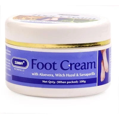 Bakson's Sunny Foot Cream | Aloe Vera & Witch Hazel for Soft Feet
