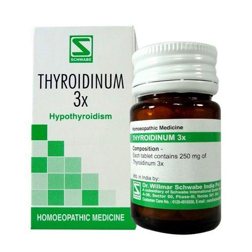 Schwabe Thyroidinum 3X tablets for Hypothyroidism (Thyroid deficiency)