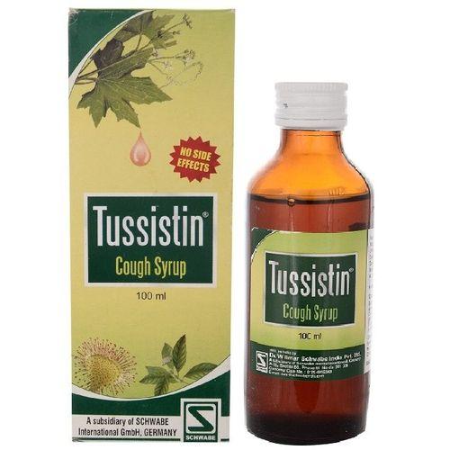 Schwabe Tussistin Syrup for Spasmodic Cough, Chronic Bronchitis. Expectorant