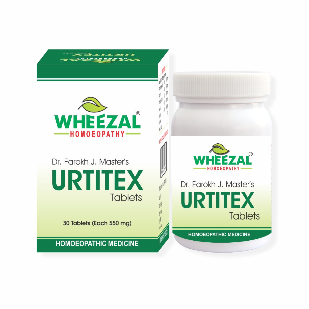 Wheezal Urti Tex Tablets for Hives and Allergic Reactions - 75 Tablets