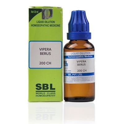 SBL Vipera Berus (Torva) Homeopathy Dilution 6C, 30C, 200C, 1M, 10M