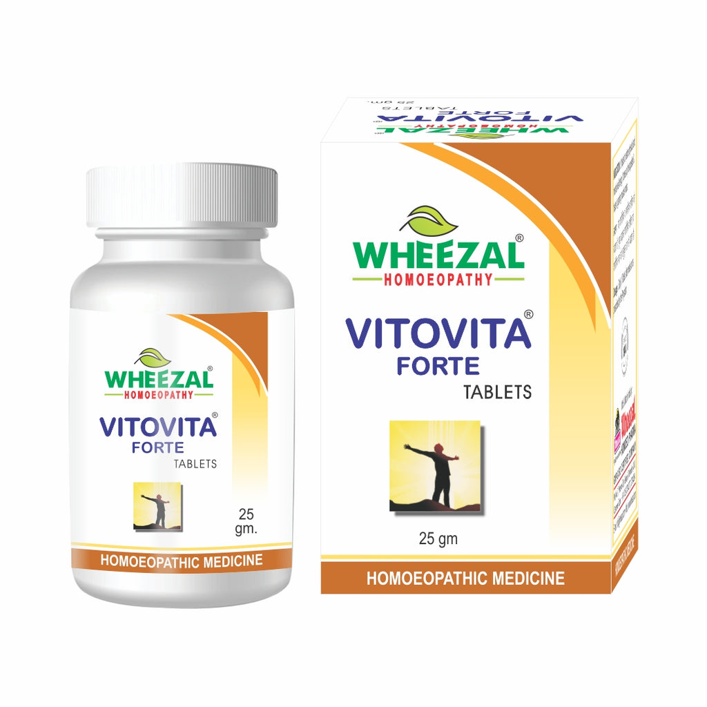 Wheezal Homeopathy Vitovita forte Tablets for Muscle Mass and Weight Gain