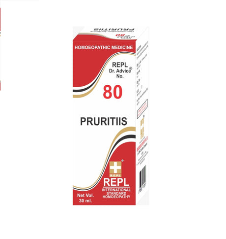 Homeopathy REPL Dr. Advice No. 80 pruritiis drops 