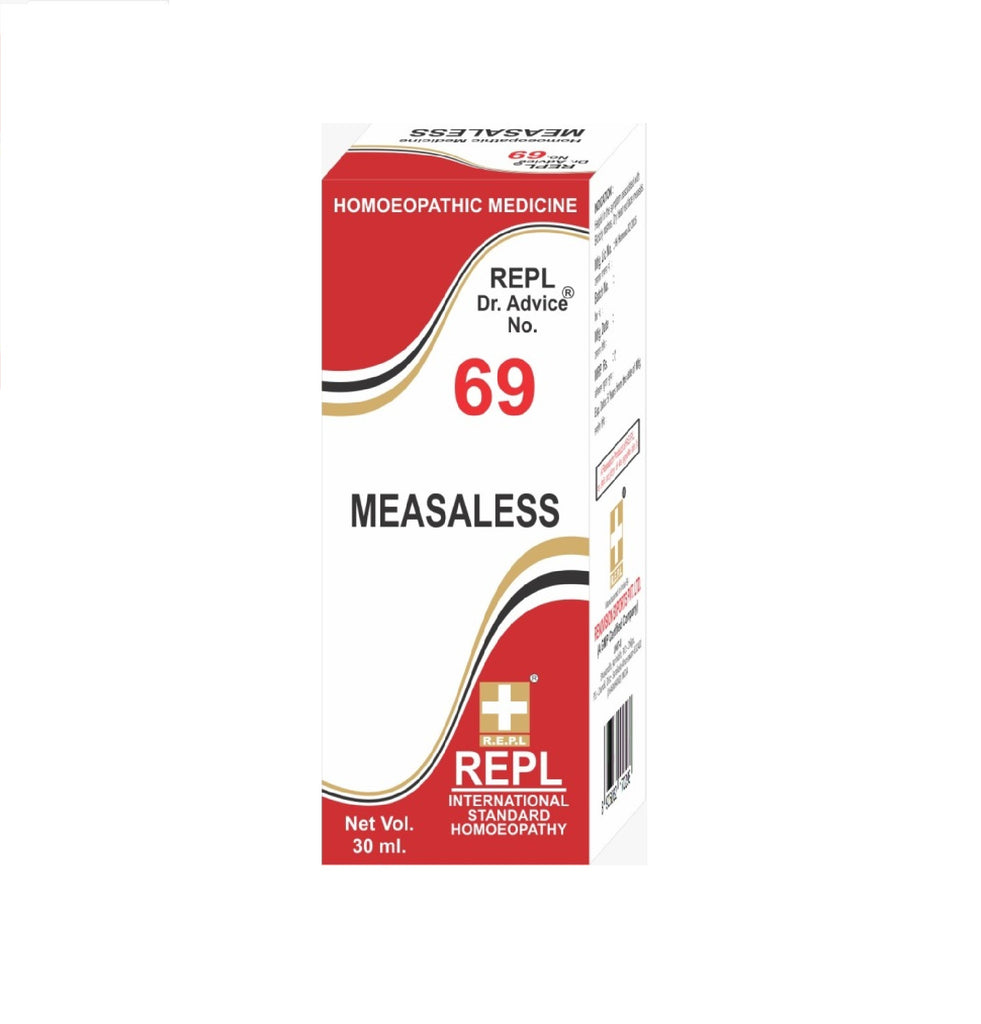 homeopathy REPL Dr Adv No 69 measaless drops