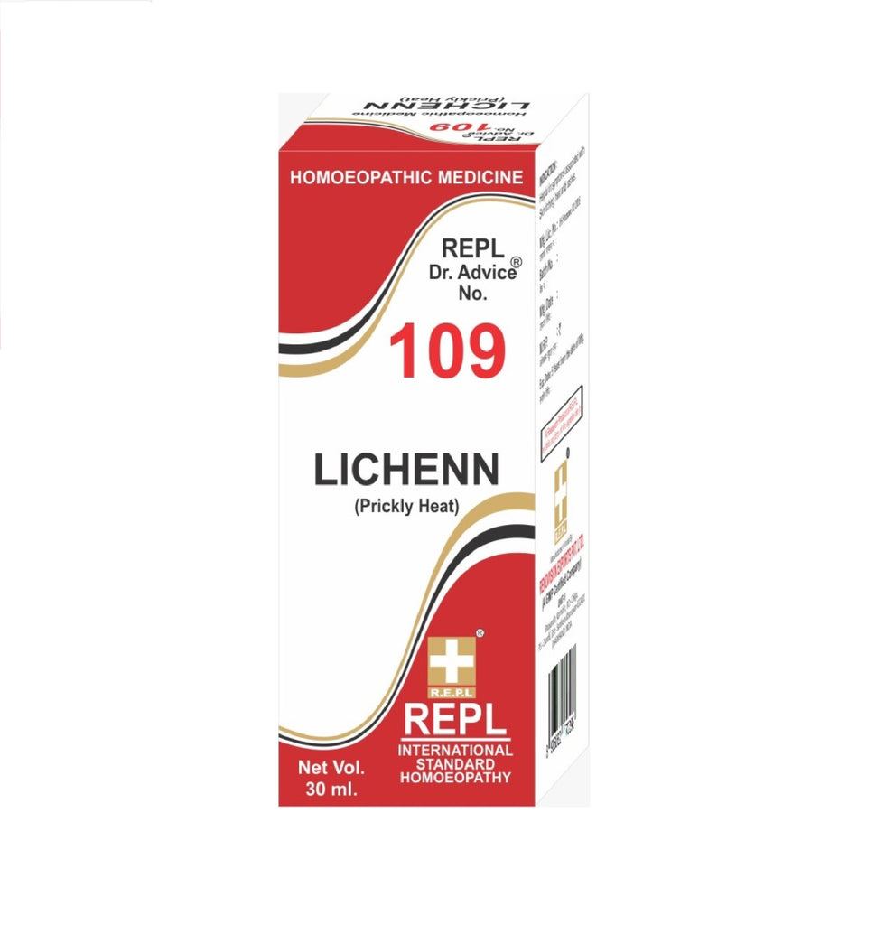 homeopathy REPL Dr Adv No 109 lichenn ''prickly heat'' drops 