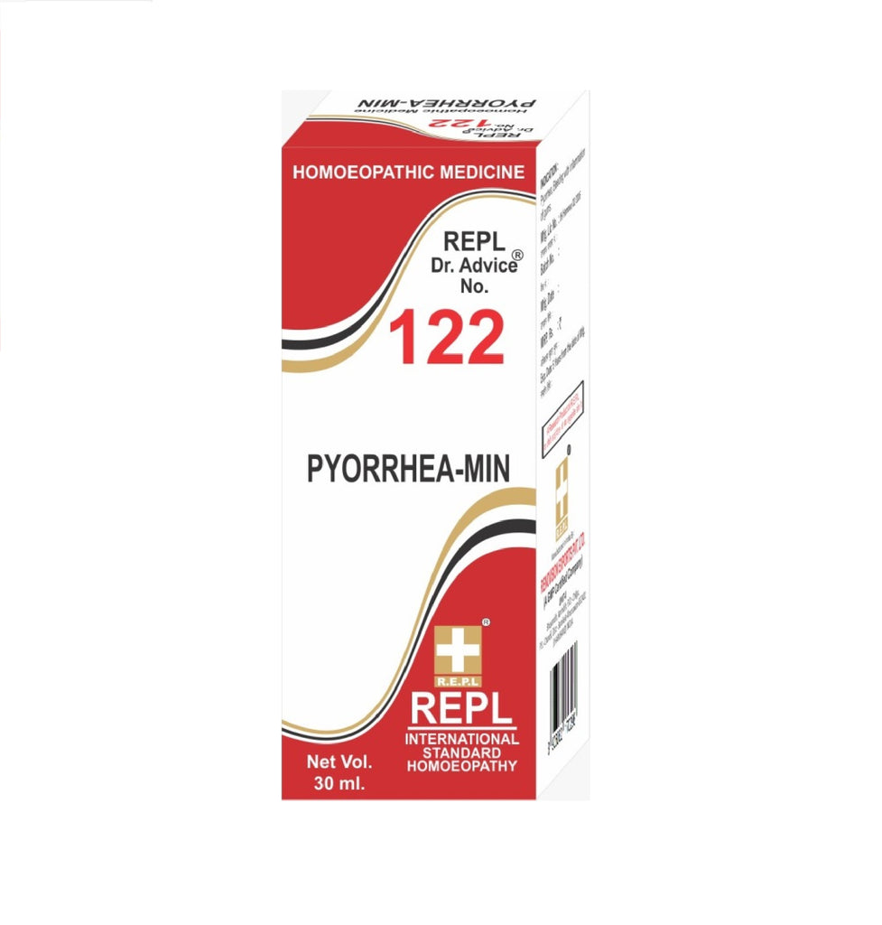 homeopathy REPL Dr Adv No 122 pyorrhea-min drops 