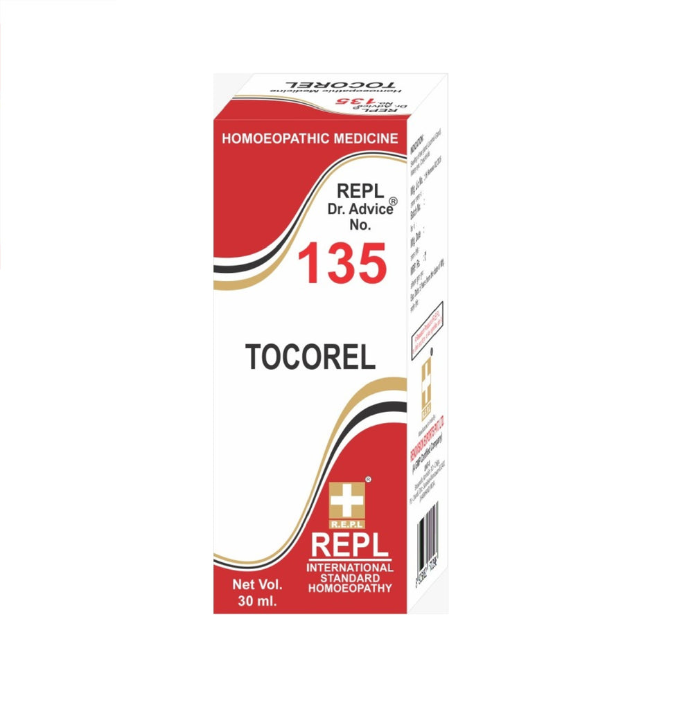Homeopathy REPL Dr Adv No 135 tocorel drops 
