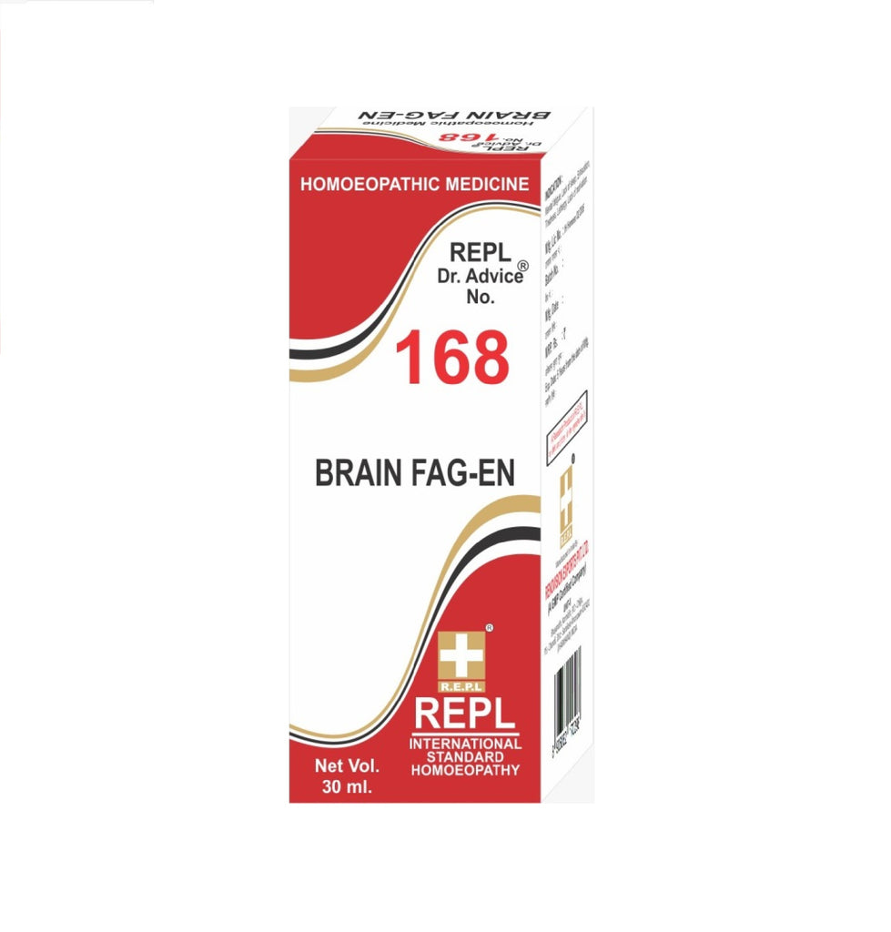 homeopathy REPL Dr Adv No 168 brain fag-en drops 