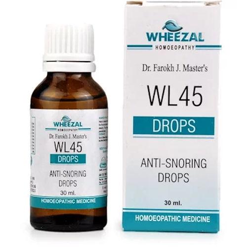 Wheezal WL45 homeopathy Anti Snoring Drops 