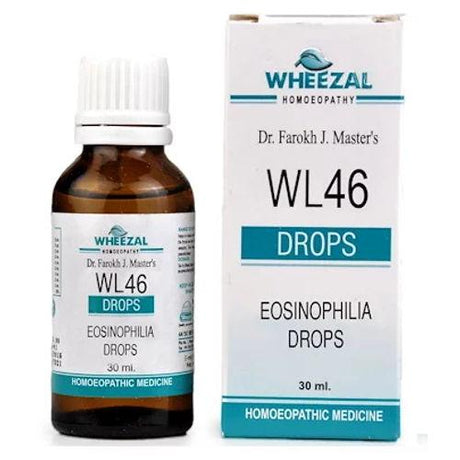 Wheezal WL46 Eosinophilia Drops for Allergies of Nose, Throat, Lungs & Skin