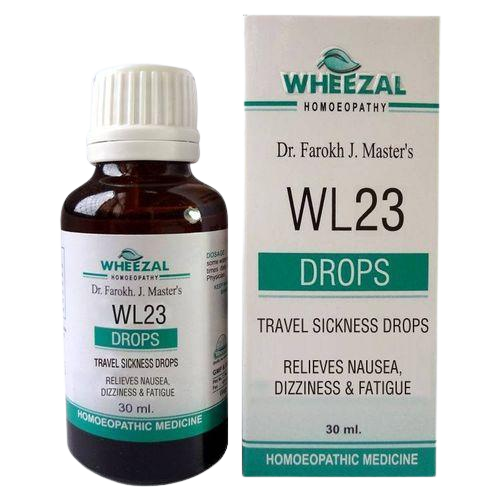 Wheezal WL 23 Homeopathic Travel Sickness drops