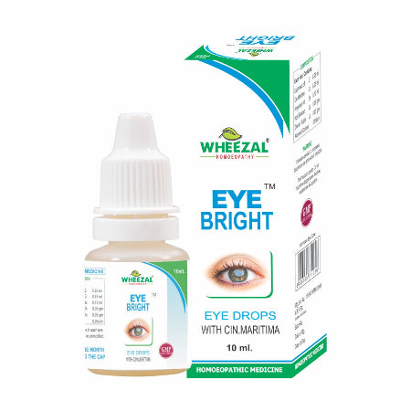 Wheezal Eye Bright Drops relieve eye strain, redness, watering, and conjunctivitis. A natural homeopathic formula for healthy, clear vision. Available in 10m