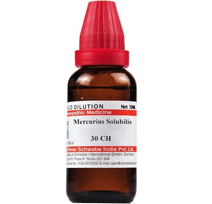 Schwabe Mercurius Solubilis Homeopathy Dilution 6C, 30C, 200C, 1M, 10M