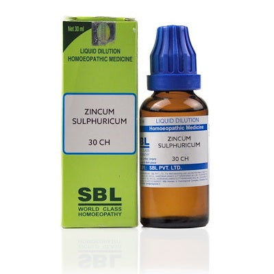 Zincum Sulphuricum Homeopathy Dilution 6C, 30C, 200C, 1M, 10M