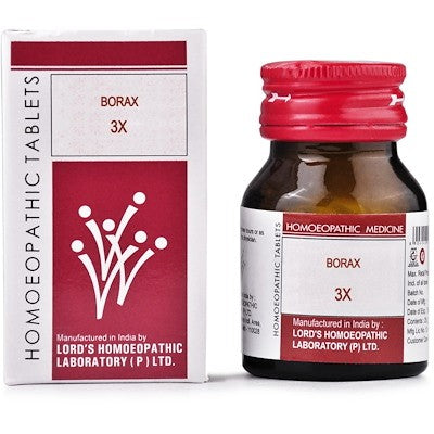 Lords Borax 3X Homeopathy Trituration Tablets