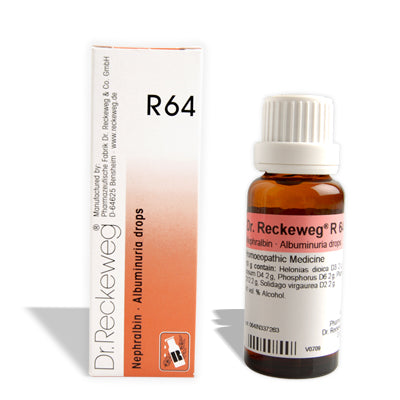 Dr.Reckeweg R64 Albuminuria homeopathy drops for excessive protein in urine