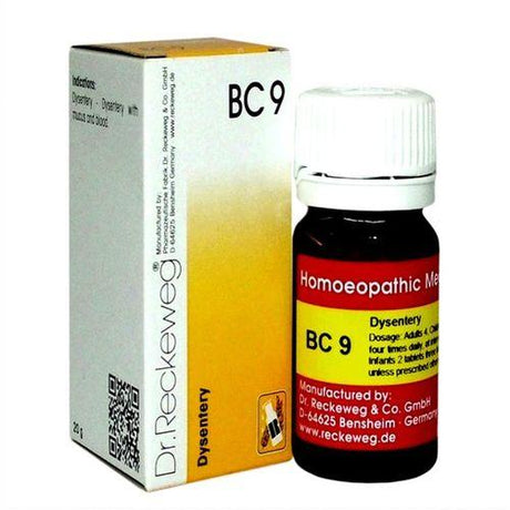 Get fast, natural relief from dysentery, mucus, and bloody stools with Reckeweg BC 09 tablets. A trusted biochemic remedy for intestinal balance.