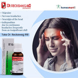R16 alleviates intense nerve pain, headaches triggered by stress, anxiety, or overthinking, and migraines caused by chills, light sensitivity, and digestive issues