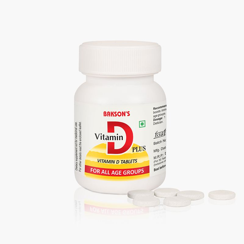Bakson vitamin D plus tablets for all ages