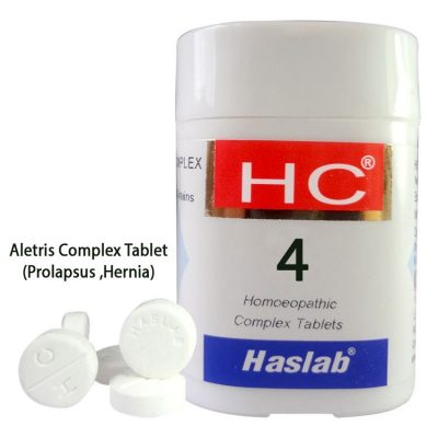Haslab homeopathy HC-4 Aletris Complex Tablet for Prolapsus ,Hernia