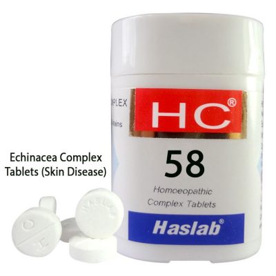 Haslab HC58 Echinacea Complex Tablets for pimples, acne, rough skin