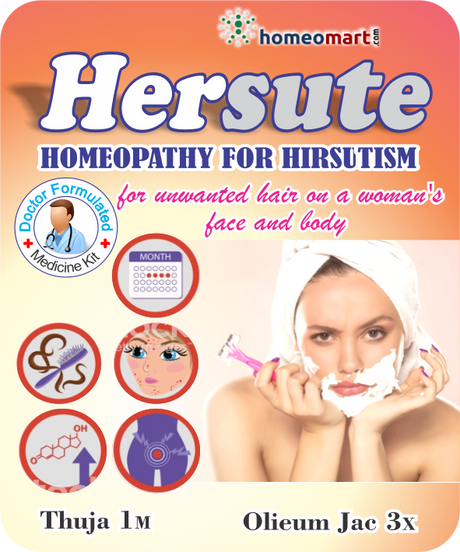 Hisutism Homeopathy Kit: Natural Solution for Unwanted Female Hair