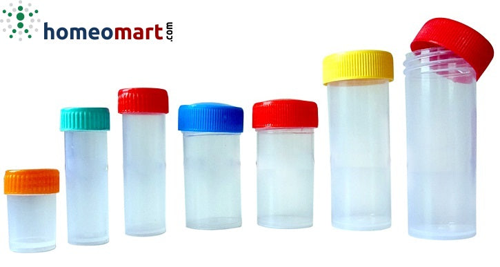 Plastic Pills Bottles Semi Transparent (Packing 100)