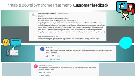 Irritable Bowel Syndrome IBS treatment in homeopathy customer reviews