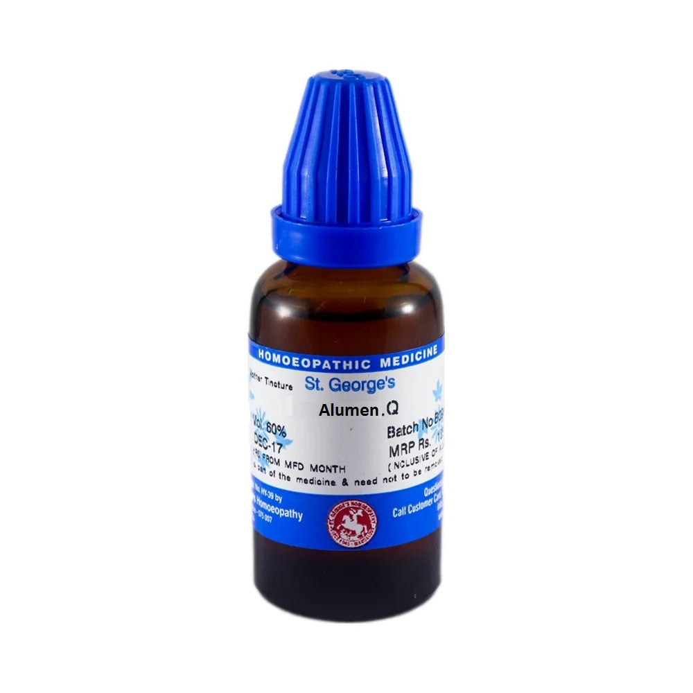 Alumen Mother Tincture, Alumen homeopathic medicine, homeopathic remedy for constipation, homeopathic medicine for rectal bleeding, Alumen Q benefits, natural constipation relief homeopathy, throat dryness homeopathic medicine, homeopathic remedy for hard stool, mucus congestion homeopathy, rectal itching homeopathic remedy, homeopathic medicine for sluggish bowel, Alumen mother tincture uses, respiratory mucus homeopathy, glandular swelling homeopathic medicine, homeopathic digestive support