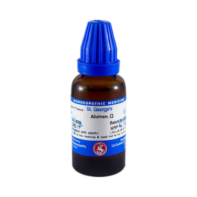 Alumen Mother Tincture, Alumen homeopathic medicine, homeopathic remedy for constipation, homeopathic medicine for rectal bleeding, Alumen Q benefits, natural constipation relief homeopathy, throat dryness homeopathic medicine, homeopathic remedy for hard stool, mucus congestion homeopathy, rectal itching homeopathic remedy, homeopathic medicine for sluggish bowel, Alumen mother tincture uses, respiratory mucus homeopathy, glandular swelling homeopathic medicine, homeopathic digestive support