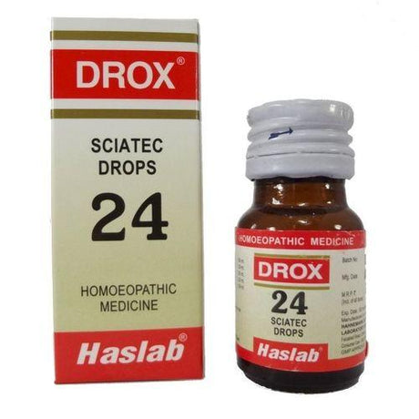 Haslab Drox 24 - Sciatec homeopathy Drops for sciatica