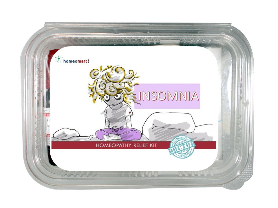 Homeopathy insomnia medicine kit for sleep disturbances with passiflora, coffea cruda, ignatia