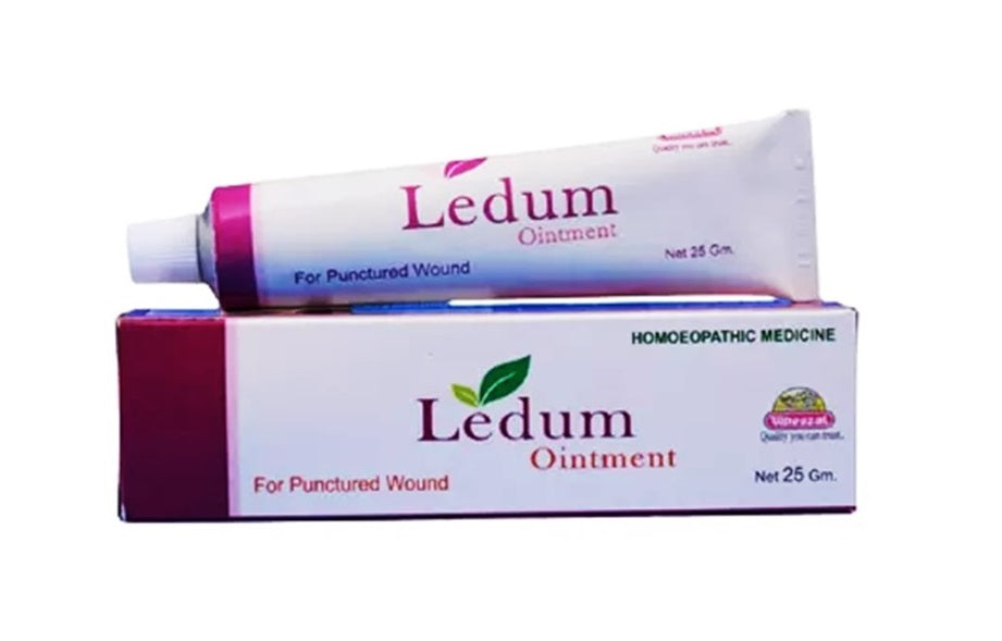 Ledum Pal homeopathy Ointment, Insect Stings, Wounds, arthritic knee 