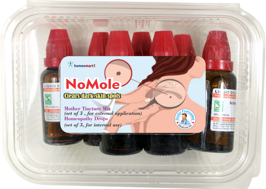 mole removal medicine kit, flat mole removal