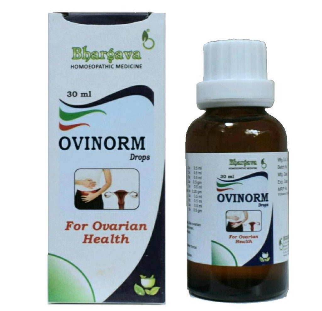 Ovinorm Homeopathic Drops, Ovarian cysts, Ovaritis, irregular menses & pain in the lower abdomen.