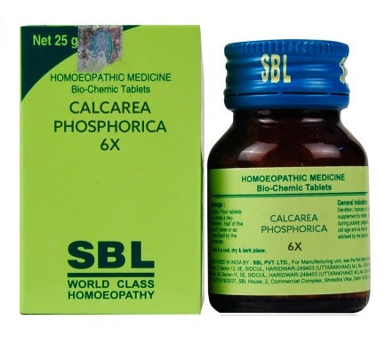SBL Biochemic Tablets Calcarea Phosphoricum 3x, 6x, 12x, 30x, 200x 25 gms carton pack 