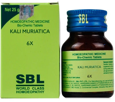 SBL Biochemics Tablets Kali Muriaticum 3x, 6x, 12x, 30x, 200x