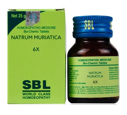 SBL Biochemics Tablets Natrum Muriatica 3x, 6x, 12x, 30x, 200x