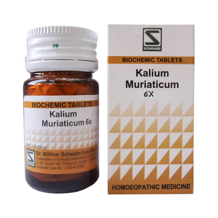 Schwabe Kali Muriaticum Biochemics Tablets for Cold, Head Congestion, Catarrh old carton pack