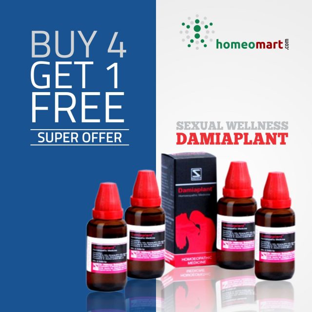 Schwabe Damiaplant Drops for Male Impotence - Buy 4 Get 1 Free Offer