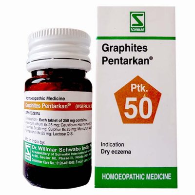 Schwabe Graphites Pentarkan Tablet for dry Eczema, Itching, Cracked & Scaly Skin