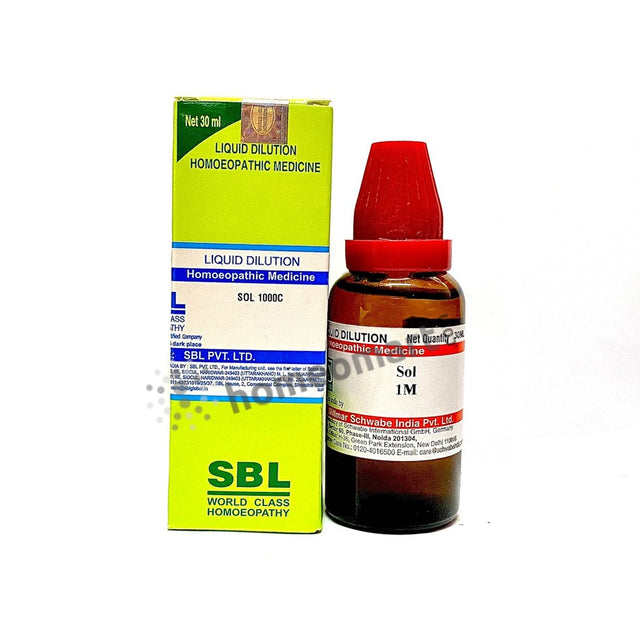 Sol (Sunlight) Homeopathy Dilution 6c, 30c, 200c, 1M