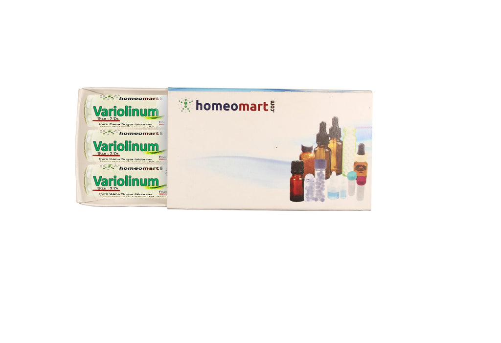 Variolinum Homeopathy 2 Dram Pills  Box with medicated globules