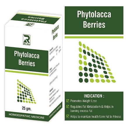 Dr.Raj Phytolacca Berries homeopathy Tablets for weight loss