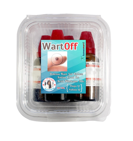 Homeopathy warts medicine kit