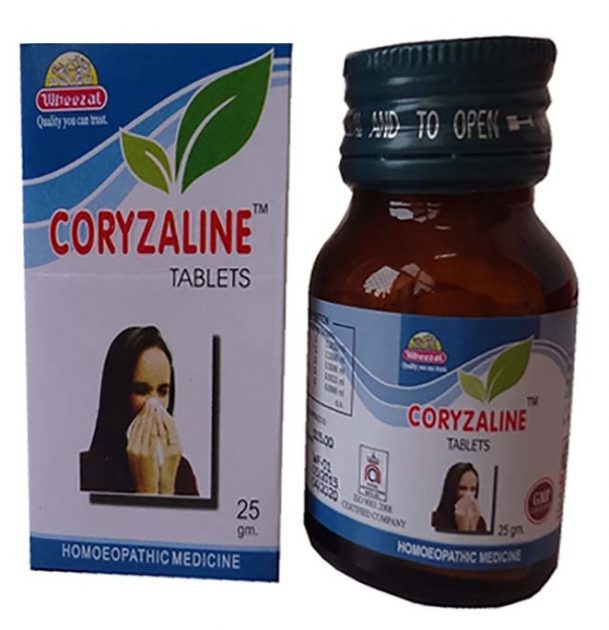 Wheezal Coryzaline Tablets for Cold and Coryza Fever