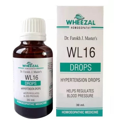 Wheezal WL16 Hypertension Drops, Homeopathy High Blood Pressure medicine